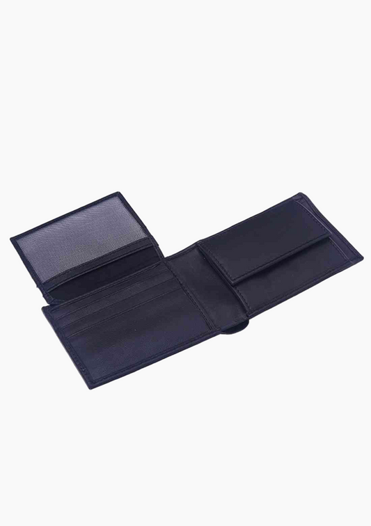 OHM Front ID Window with Coin Slot Leather Wallet - Velora