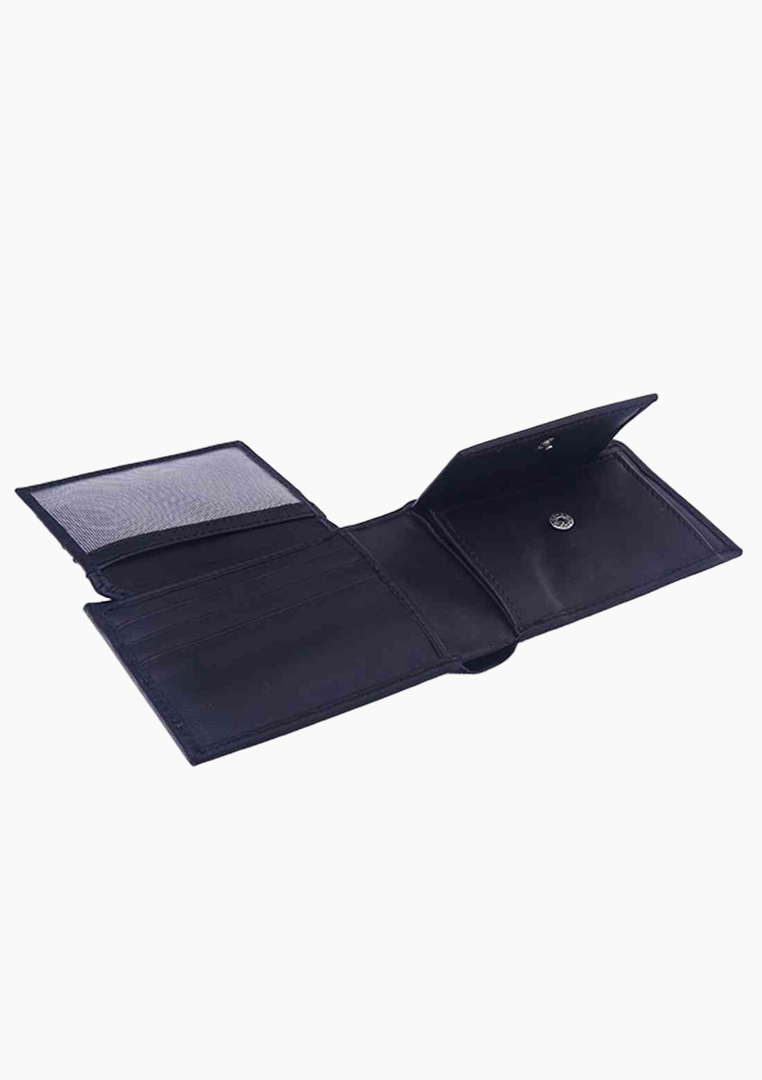 OHM Front ID Window with Coin Slot Leather Wallet - Velora