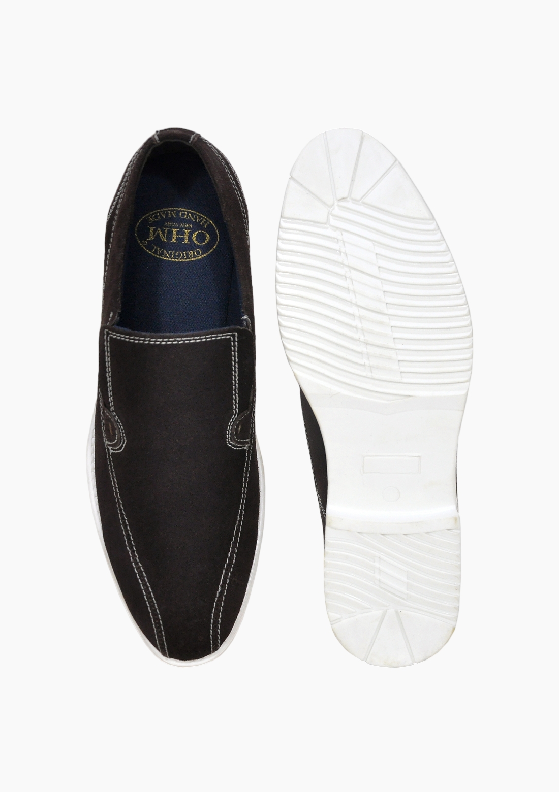 OHM Italian Leather Office All Day Slip-on Comfort Shoes - Velora