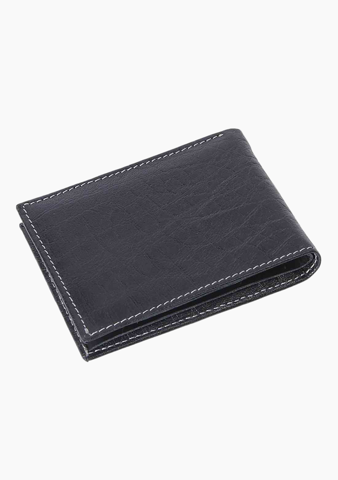 OHM Leather New York Wallet in Black/ Tan - Velora