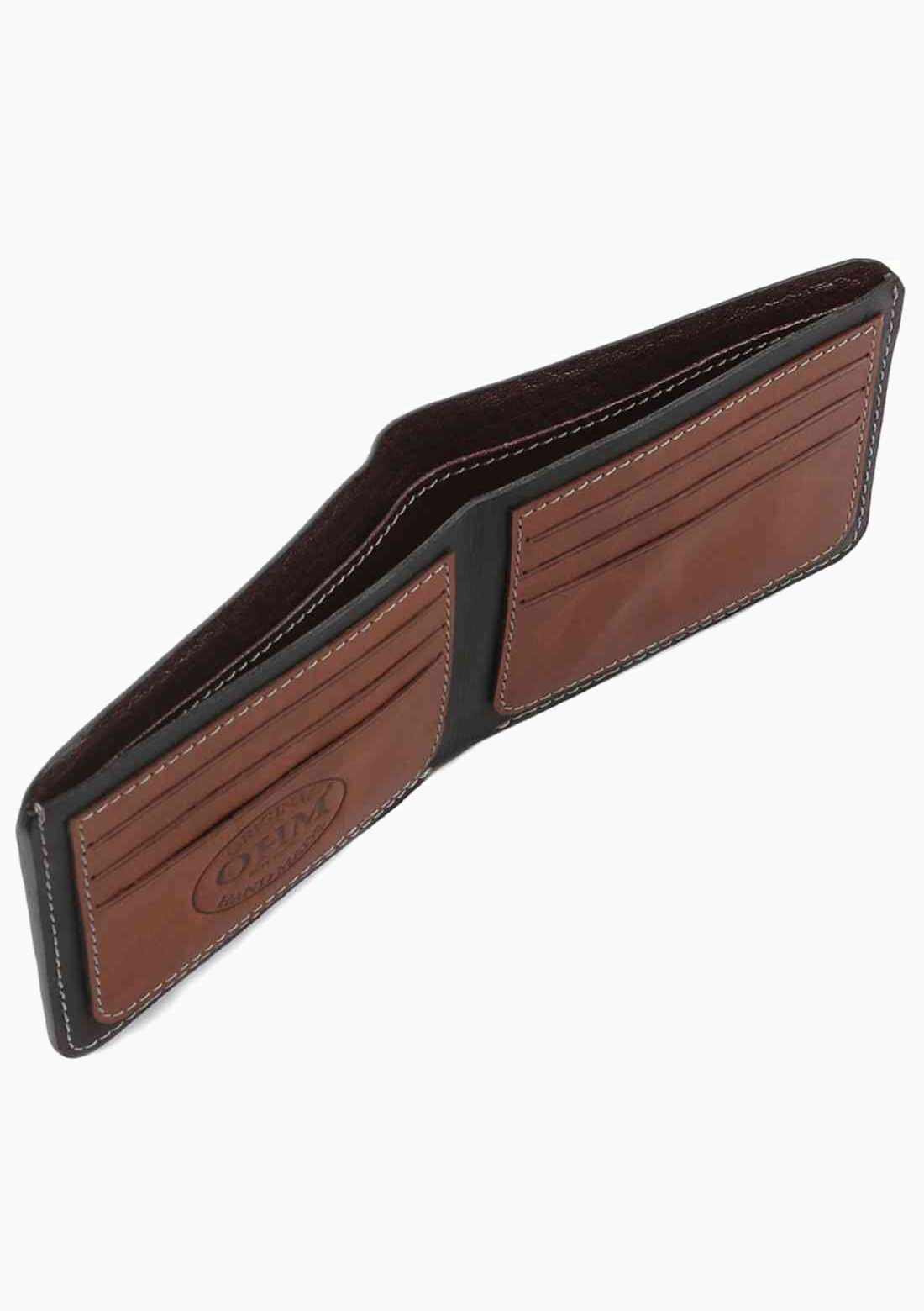OHM Leather Wallet in Tiger Print - Velora