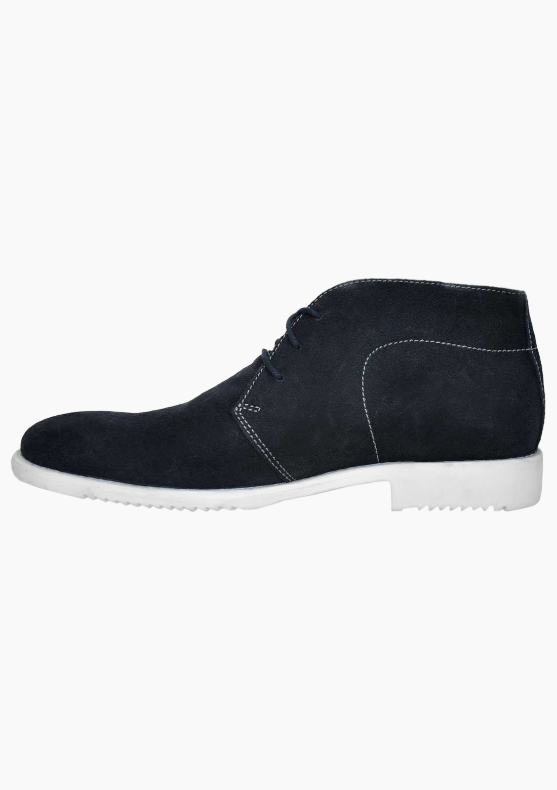 OHM Executive Style Ankle Leather Boots with Plain Toe - Velora