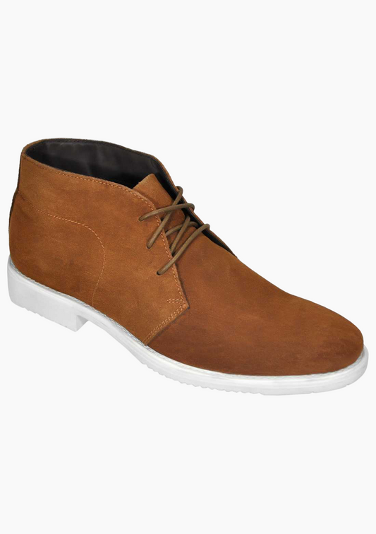 OHM Lifestyle Plain Stitched Toe Leather Ankle Boot - Velora