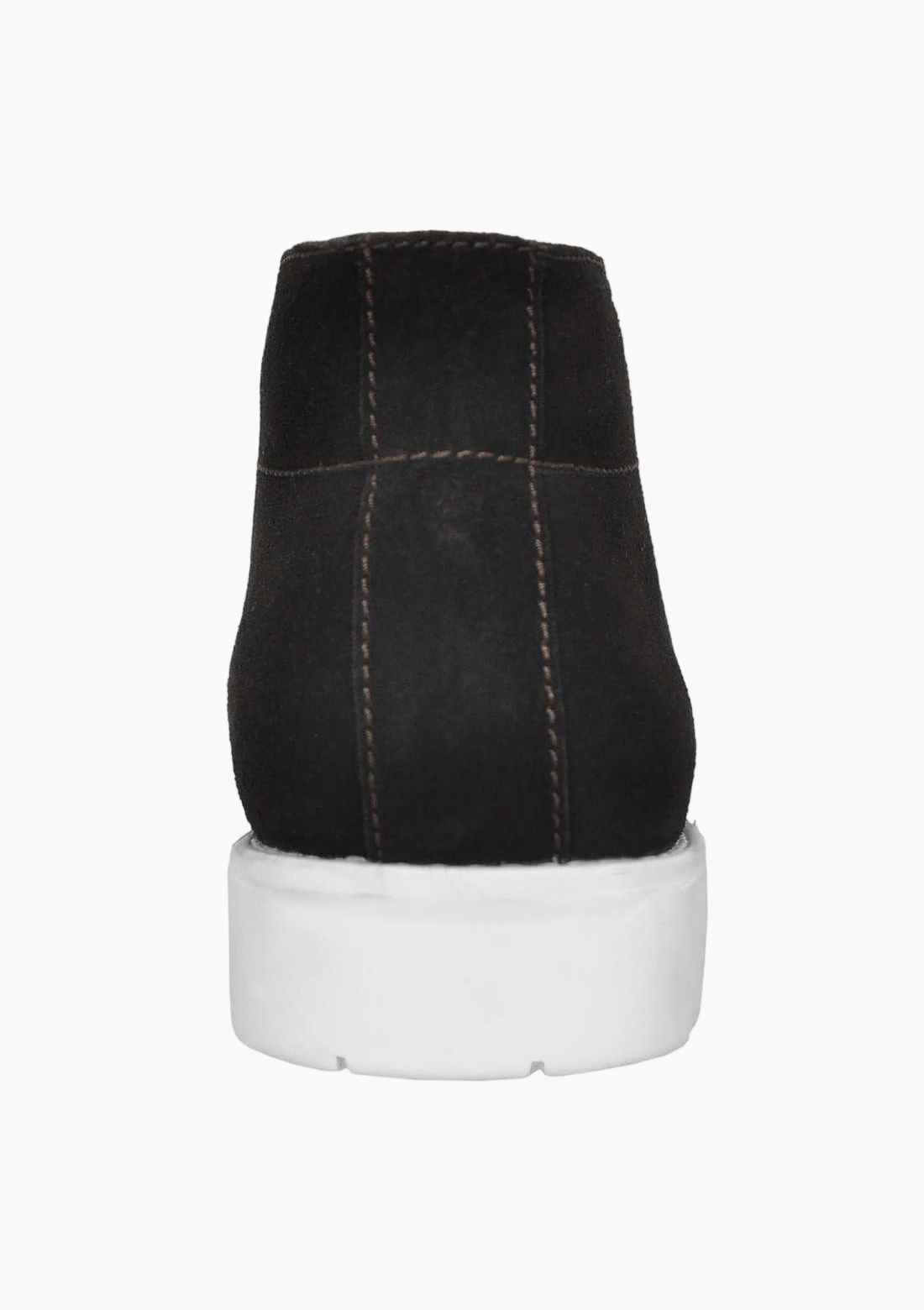 OHM Lifestyle Business Ankle Leather Boots Brown with Laces - Velora