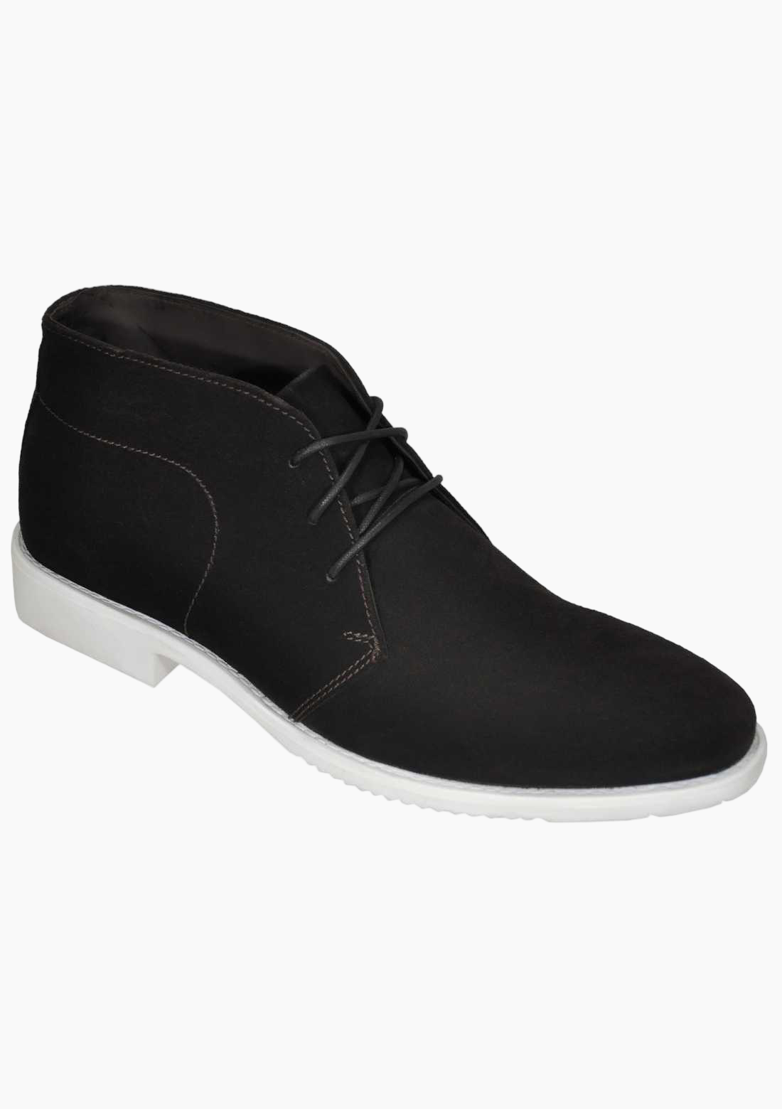OHM Lifestyle Business Ankle Leather Boots Brown with Laces - Velora