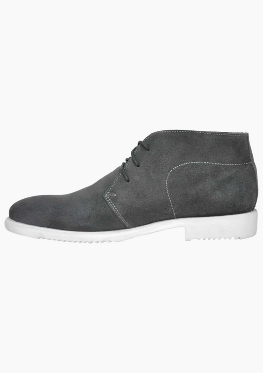 OHM Lifestyle Italian Leather Ankle Boots with Padded Insole - Velora