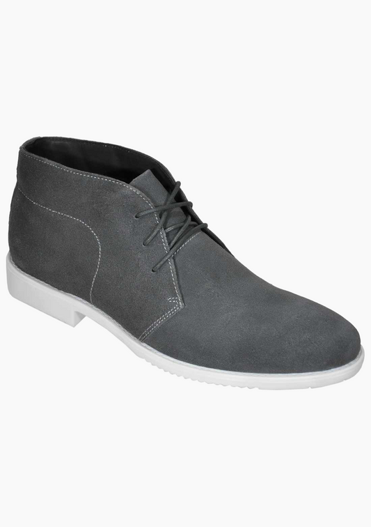 OHM Lifestyle Italian Leather Ankle Boots with Padded Insole - Velora