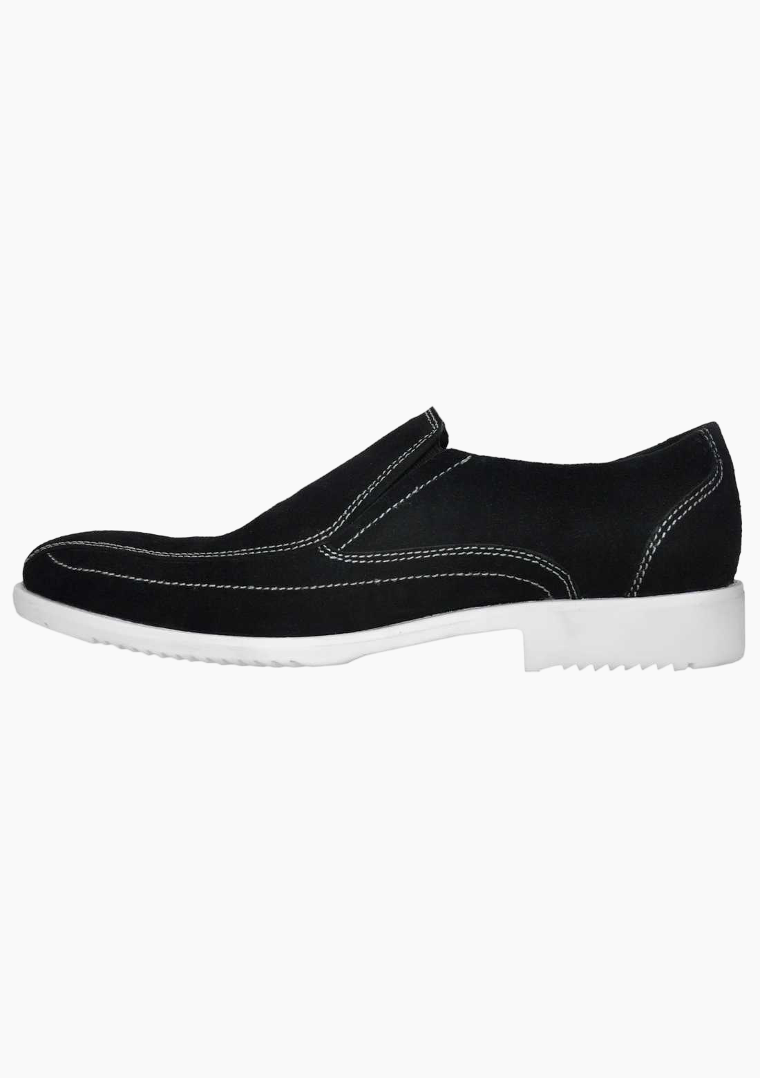 OHM Slip-On Italian Leather Shoes with Perimeter Stitching - Velora
