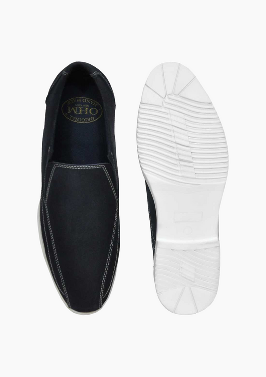 OHM Luxury Italian Leather Stylish Business Slip-on Shoes - Velora