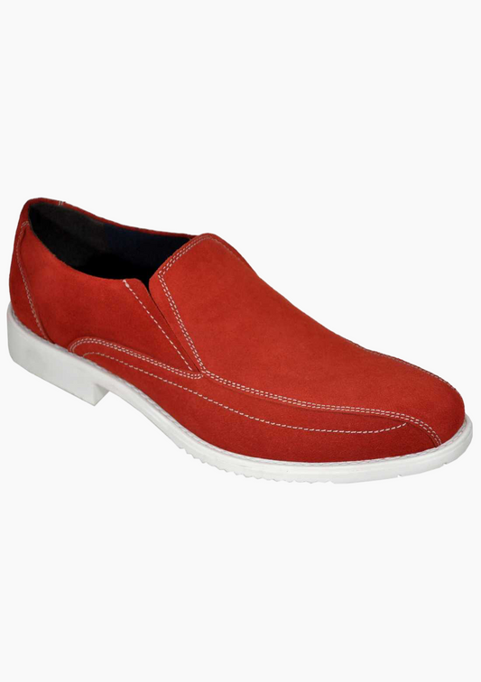 OHM Premium Italian Leather Slip-on Shoes with Stitched Toe - Velora
