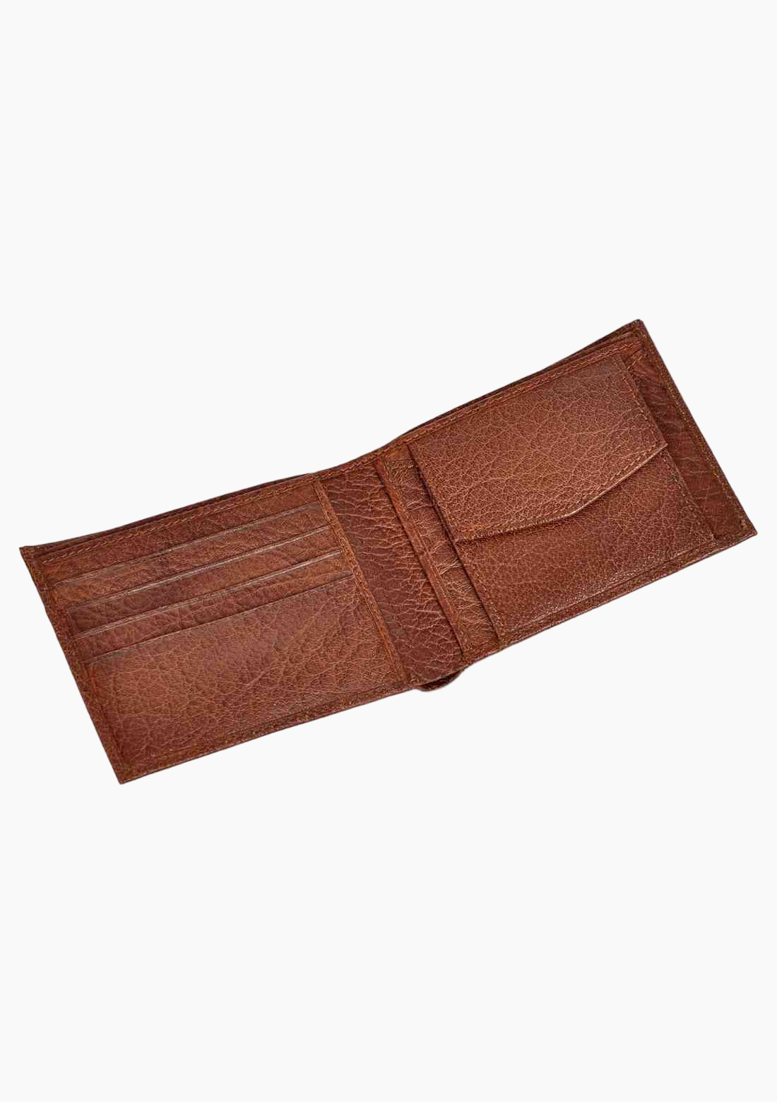 OHM Bill Fold Leather Wallet with Coin Pouch - Velora