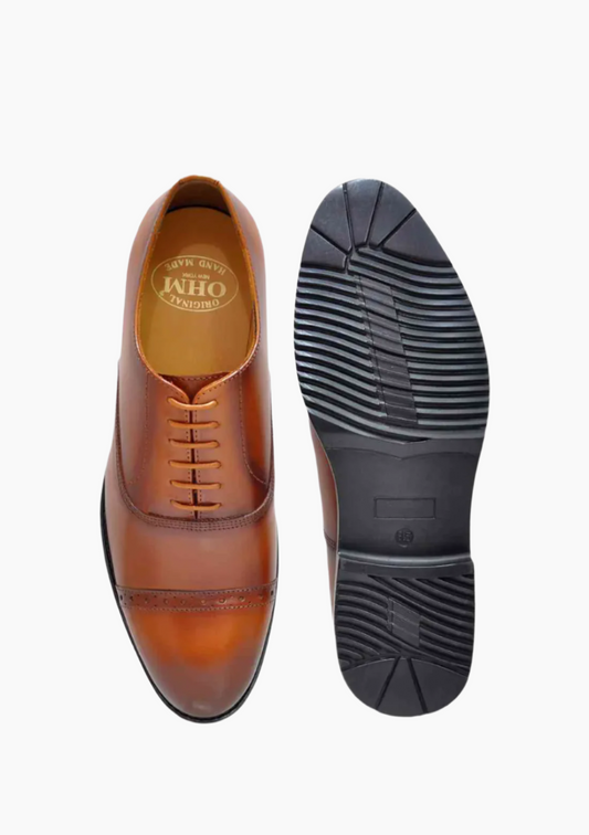 OHM Cap Toe Oxford Leather Shoes - Velora