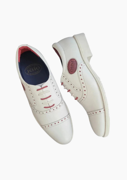 OHM Cap Toe Oxford Sporty Designer Leather Shoes - Velora