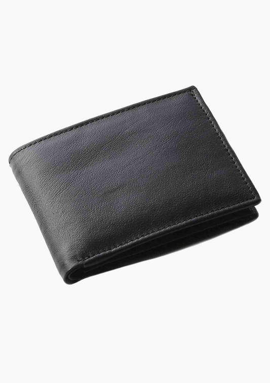 OHM Leather Coin Holder Wallet with ID Window - Velora