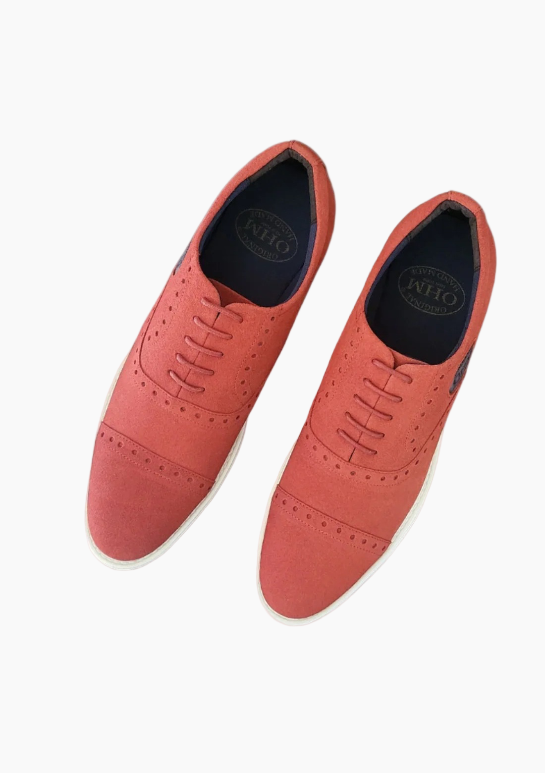 OHM Sporty Oxford Style Leather Shoes with OHM Embossed - Velora