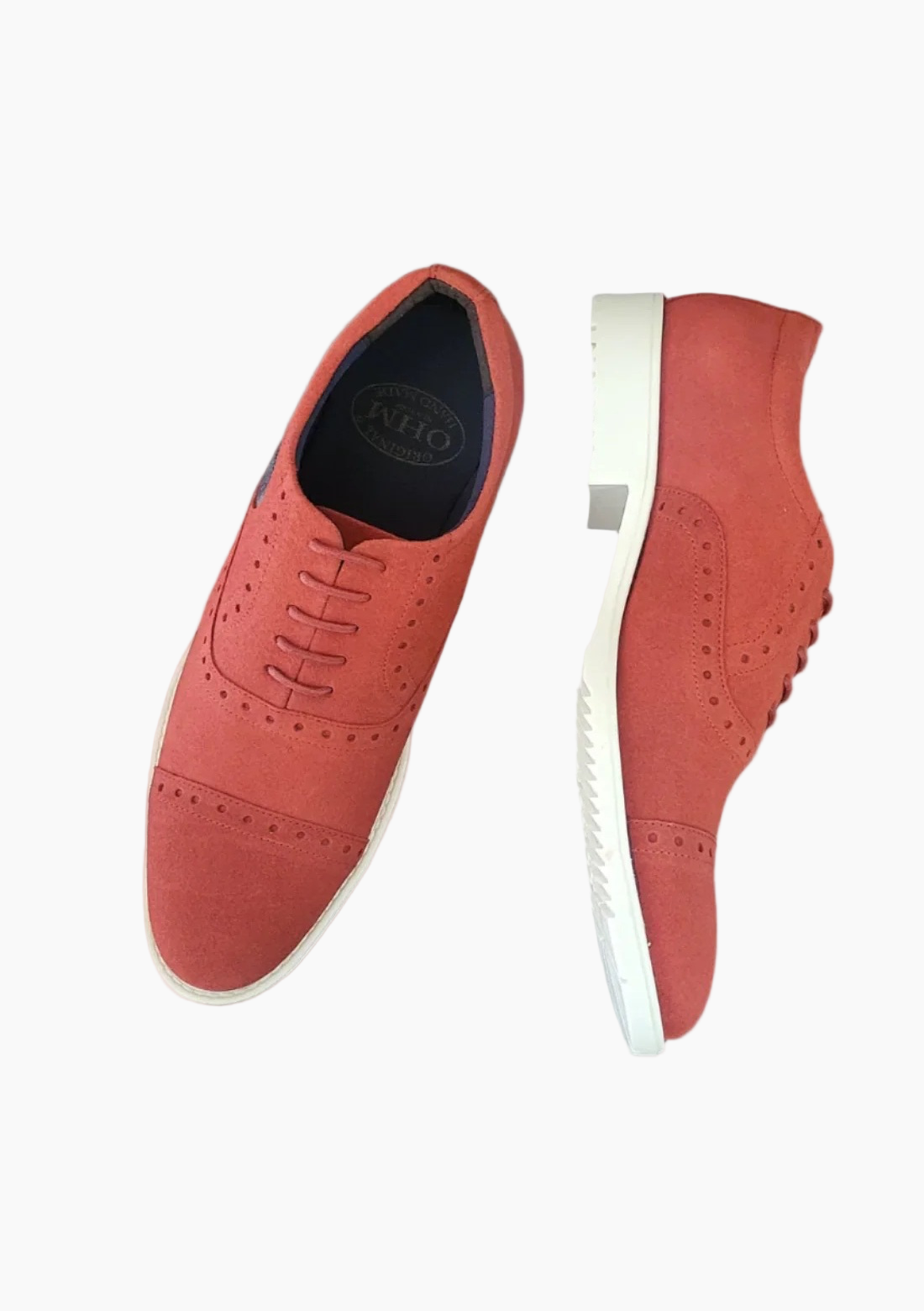 OHM Sporty Oxford Style Leather Shoes with OHM Embossed - Velora
