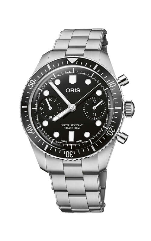 Oris Divers Sixty-Five Chronograph Watch 01 771 7791 4054-07 8 20 18 - Velora