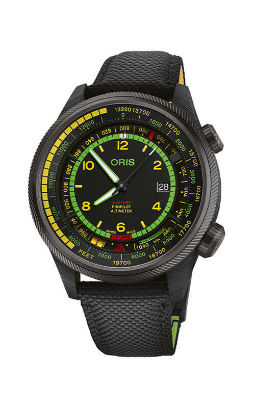 Oris x Bamford ProPilot Altimeter ‘Mission Control’ 01 793 7775 8724-Set - Velora
