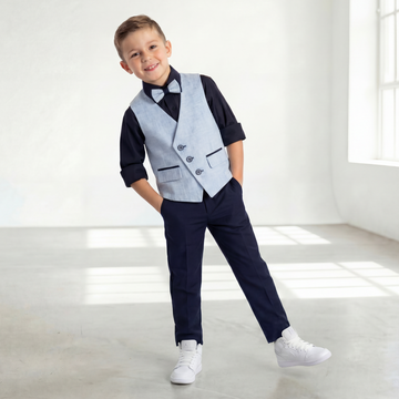 Ocean Gent Formal Vest Set - Velora Luxury Fashion