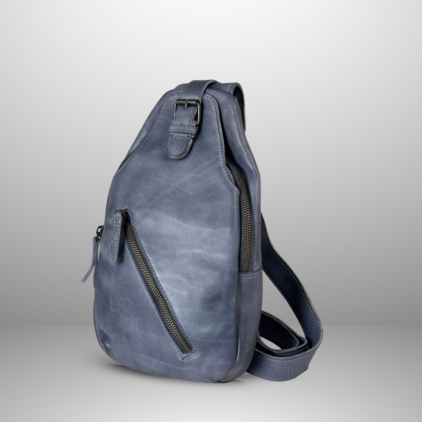 Off The Shoulder Leather Chest Backpack - Velora Luxury Fashion