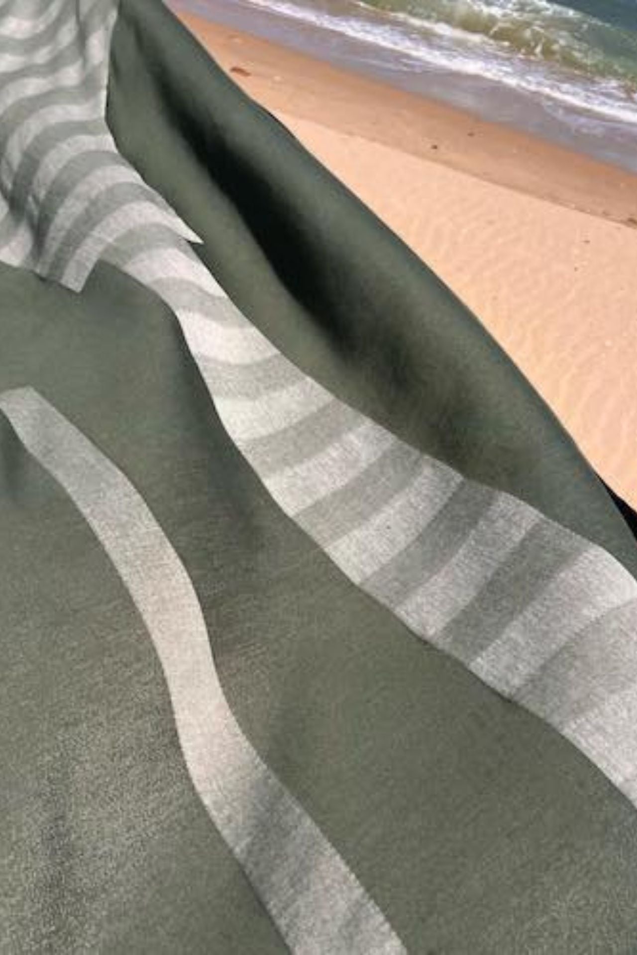 Olive Green Fouta Towel Beach & SPA - Velora Luxury Fashion