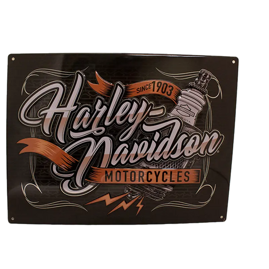 Open Road Harley David Spark Plug Sign - Velora Luxury Fashion