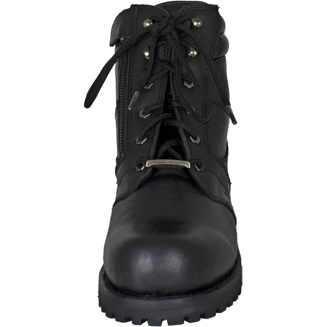 Open Road Men's 7" Lace-Up Motorcycle Boots - Velora Luxury Fashion