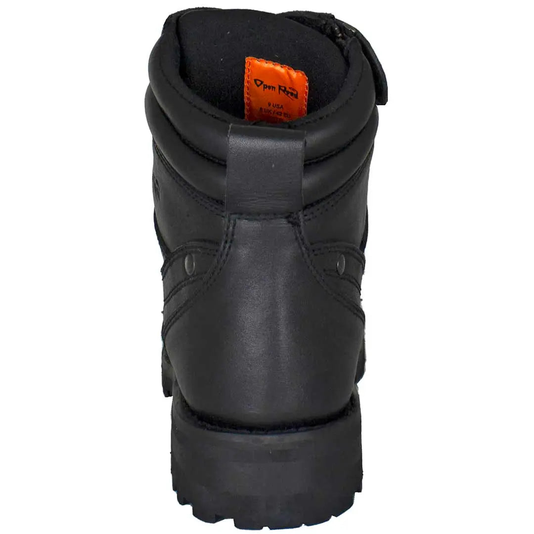 Open Road Men's 7" Lace-Up Motorcycle Boots - Velora Luxury Fashion