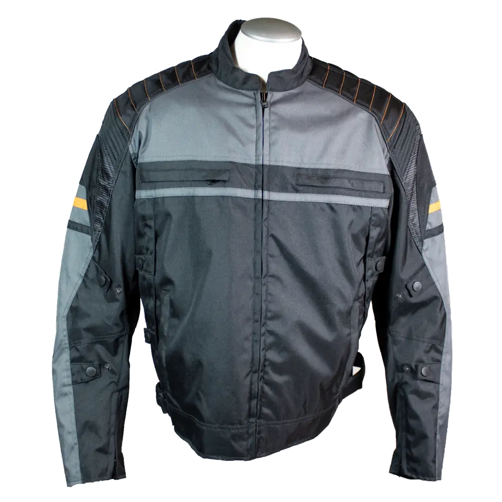 Open Road Men's Armored Textile Motorcycle Jacket - Velora Luxury Fashion