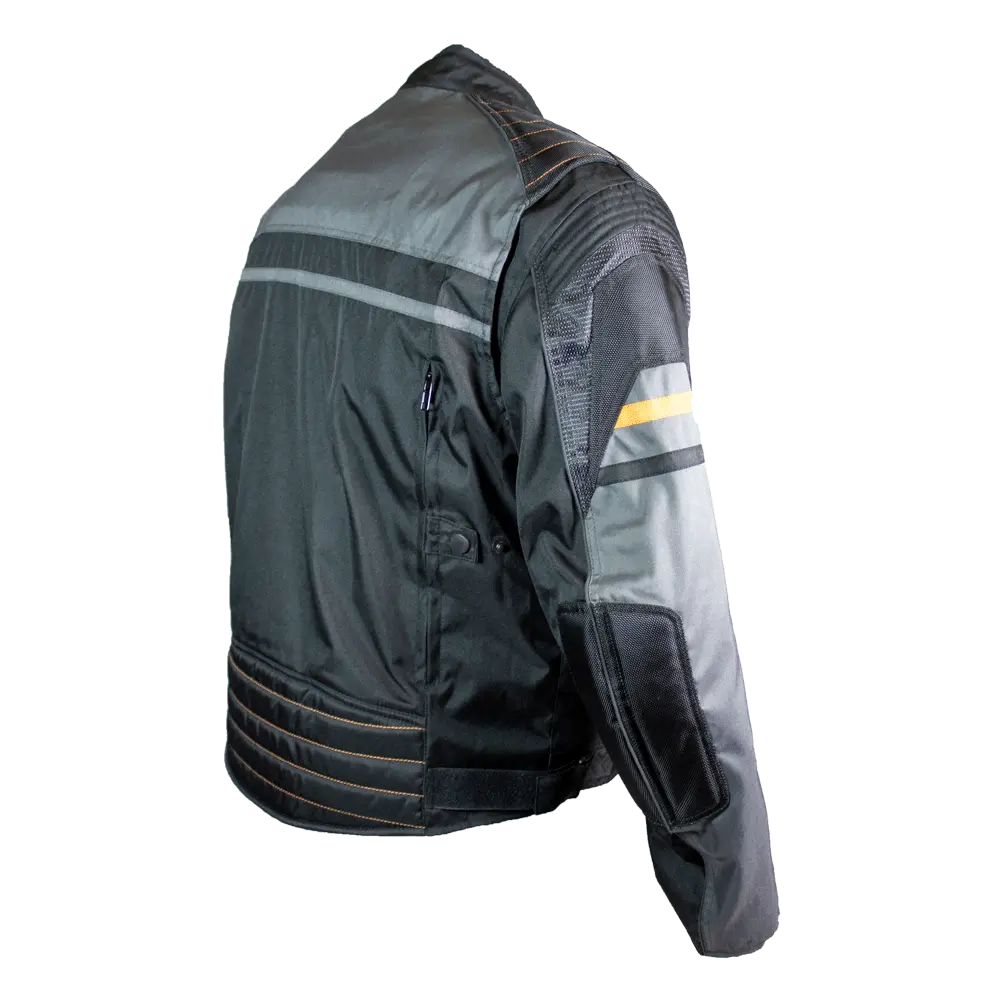 Open Road Men's Armored Textile Motorcycle Jacket - Velora Luxury Fashion