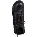 Open Road Men's Black Leather Tactical Lace-Up Boots with Side Zippers Entry - Velora Luxury Fashion