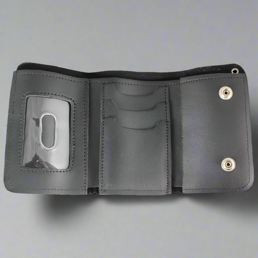 Open Road Men's Chrome Plated Chain Leather Wallet - Velora Luxury Fashion