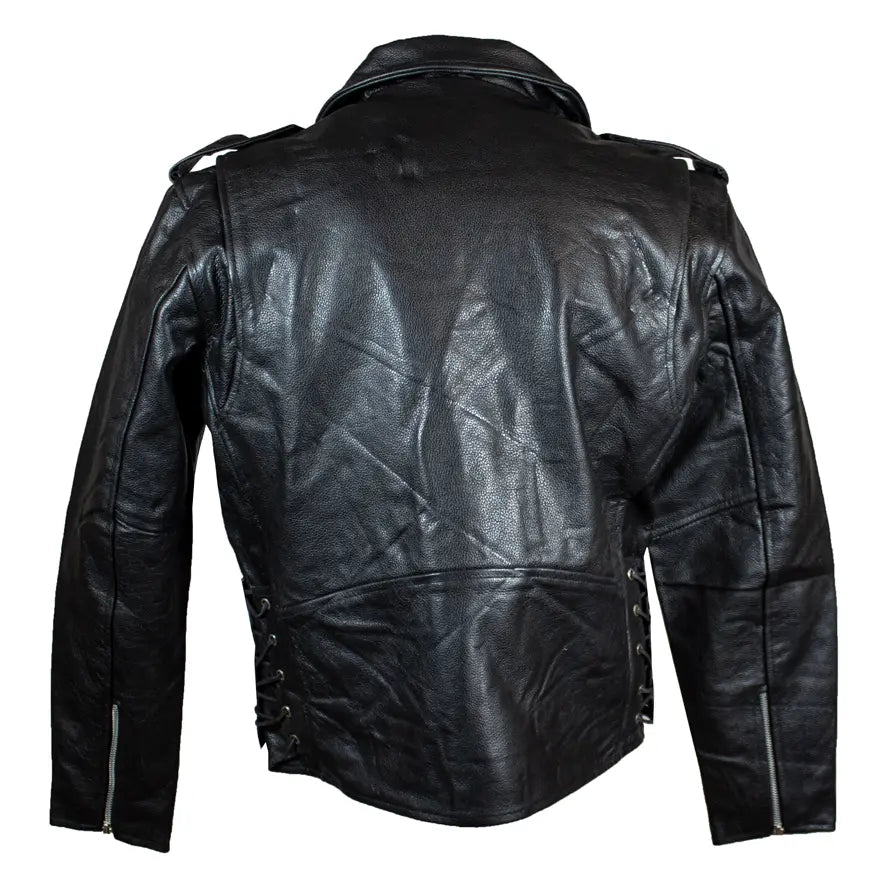 Open Road Men's Classic Leather Motorcycle Jacket - Velora Luxury Fashion