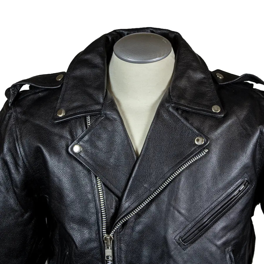 Open Road Men's Classic Leather Motorcycle Jacket - Velora Luxury Fashion