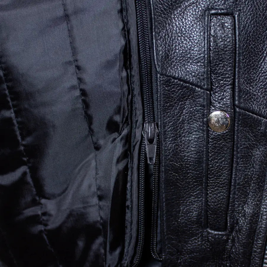 Open Road Men's Classic Leather Motorcycle Jacket - Velora Luxury Fashion
