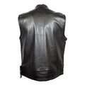 Open Road Men's Flannel Lined Leather Club Vest - Velora Luxury Fashion