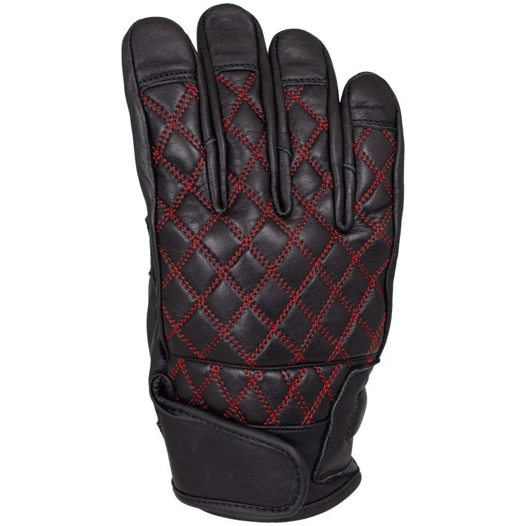 Open Road Men's Leather with Diamond Stitch Gloves - Velora Luxury Fashion