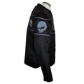 Open Road Men's Reflective Skull Textile Motorcycle Jacket - Velora Luxury Fashion