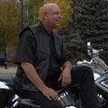 Open Road Men's Zip-Up Tactical Leather Vest - Velora Luxury Fashion