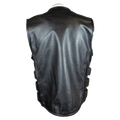 Open Road Men's Zip-Up Tactical Leather Vest - Velora Luxury Fashion