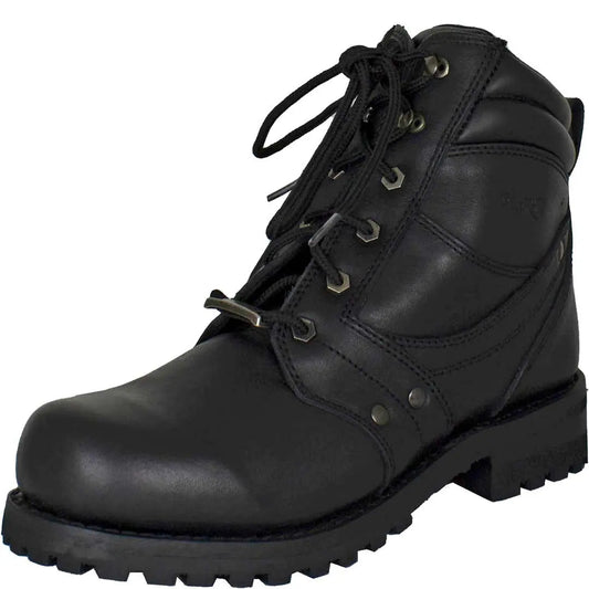 Open Road Men's 7" Lace-Up Motorcycle Boots Boutique of Leathers/Open Road
