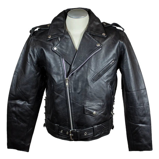 Open Road Men's Classic Leather Motorcycle Jacket Boutique of Leathers/Open Road