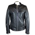 Open Road Women's Racer Leather Motorcycle Jacket - Velora Luxury Fashion