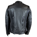 Open Road Women's Racer Leather Motorcycle Jacket - Velora Luxury Fashion