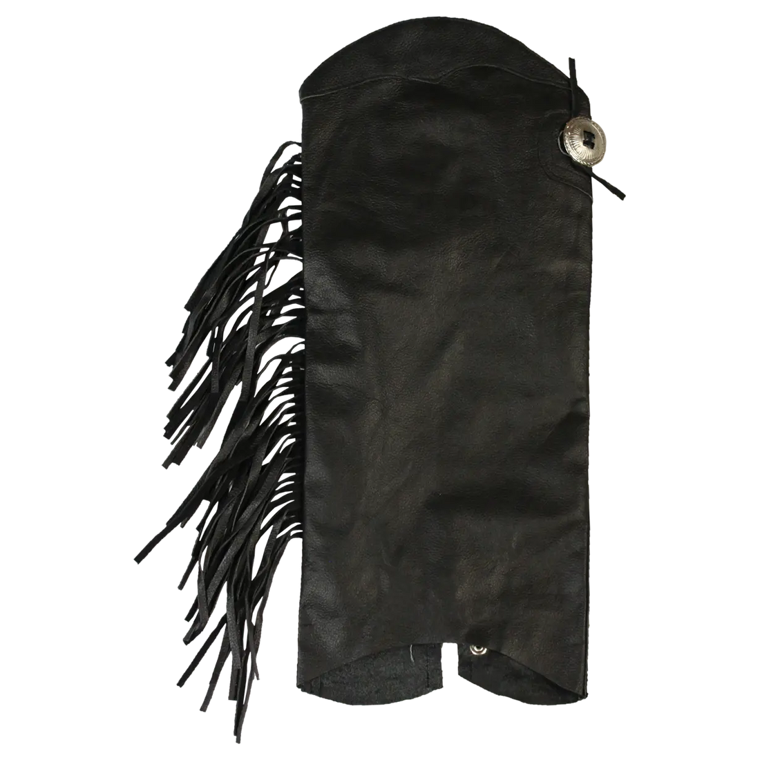 Open Road Women's Side Fringe Leather Half Chaps - Velora Luxury Fashion
