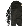 Open Road Women's Side Fringe Leather Half Chaps - Velora Luxury Fashion