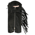 Open Road Women's Side Fringe Leather Half Chaps - Velora Luxury Fashion