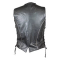 Open Road Women's Stud Accent Leather Vest - Velora Luxury Fashion