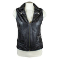Open Road Women's Studded Leather Vest - Velora Luxury Fashion