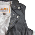 Open Road Women's Studded Leather Vest - Velora Luxury Fashion